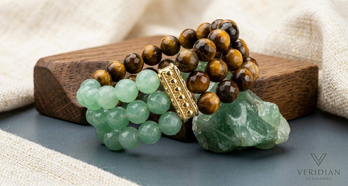 Aventurine and Tiger's Eye Bracelet