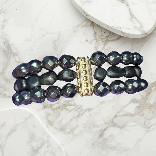 Hematite and Shungite Bracelet